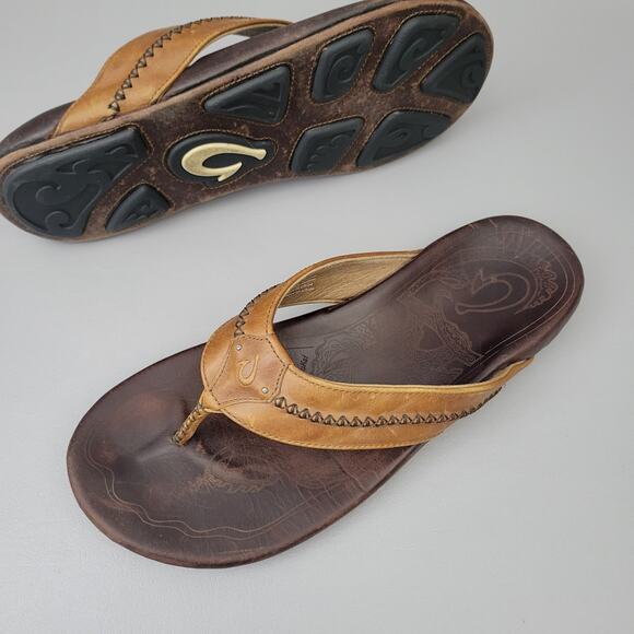 Olukai Mea Ola Mens Leather Sandals Size 13 M main image 14